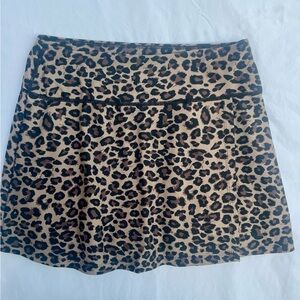 YPB Abercrombie & Fitch Leopard Print Mini Skirt